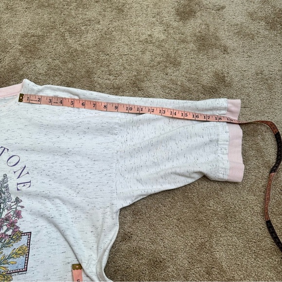 Vintage 90s Yellowstone T-Shirt Dress Sleep Pajama XXL Pink Gray Outdoor Graphic - Picture 9 of 10